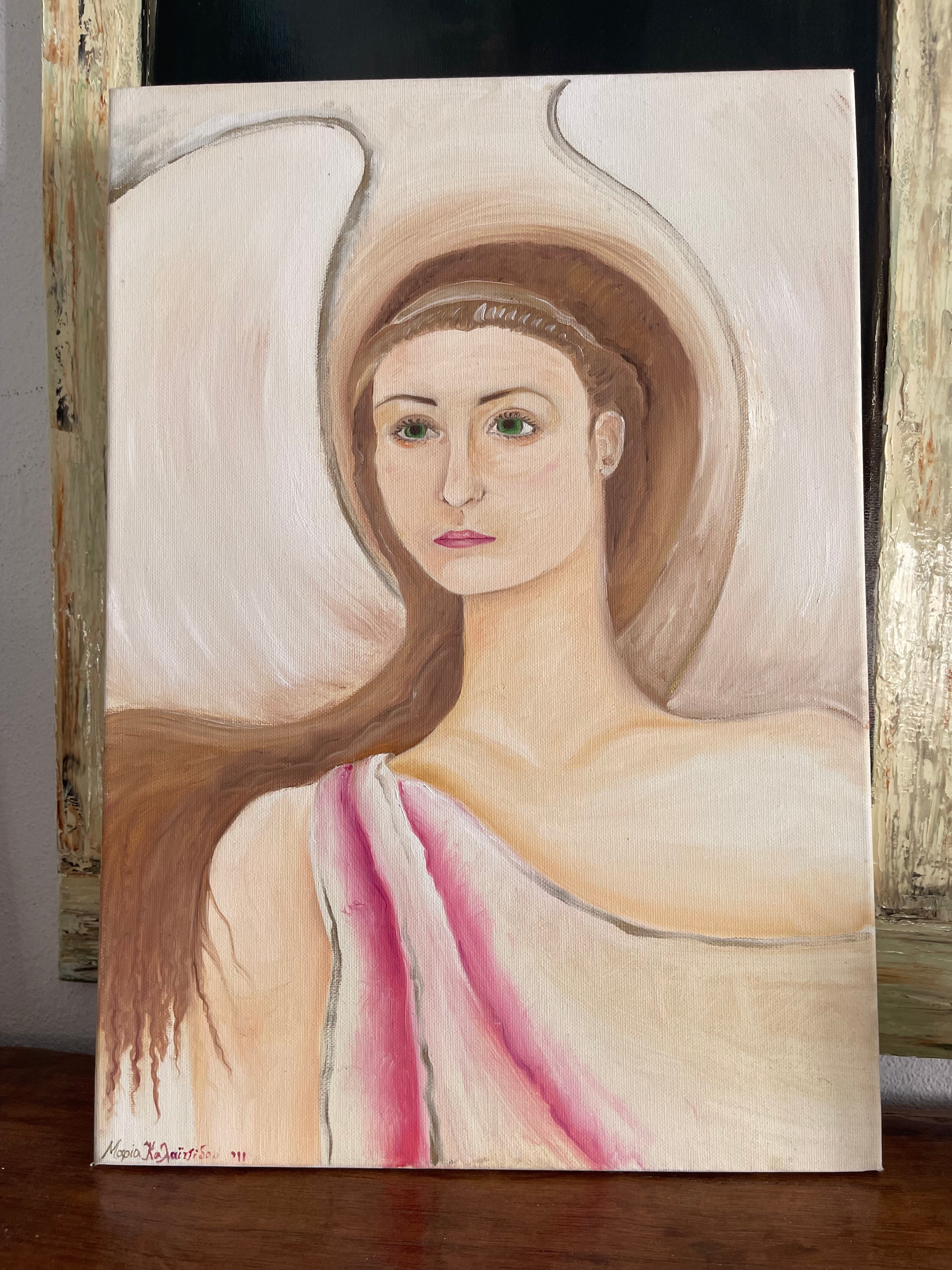 Guardian Angel Handmade Oil Painting Wall Art