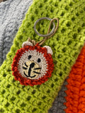 Handmade Knitted Lion Keychain