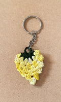 Handmade Knitted Strawberry Keychain