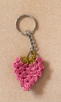 Handmade Knitted Strawberry Keychain
