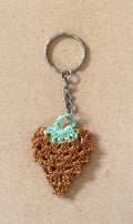 Handmade Knitted Strawberry Keychain
