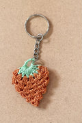 Handmade Knitted Strawberry Keychain