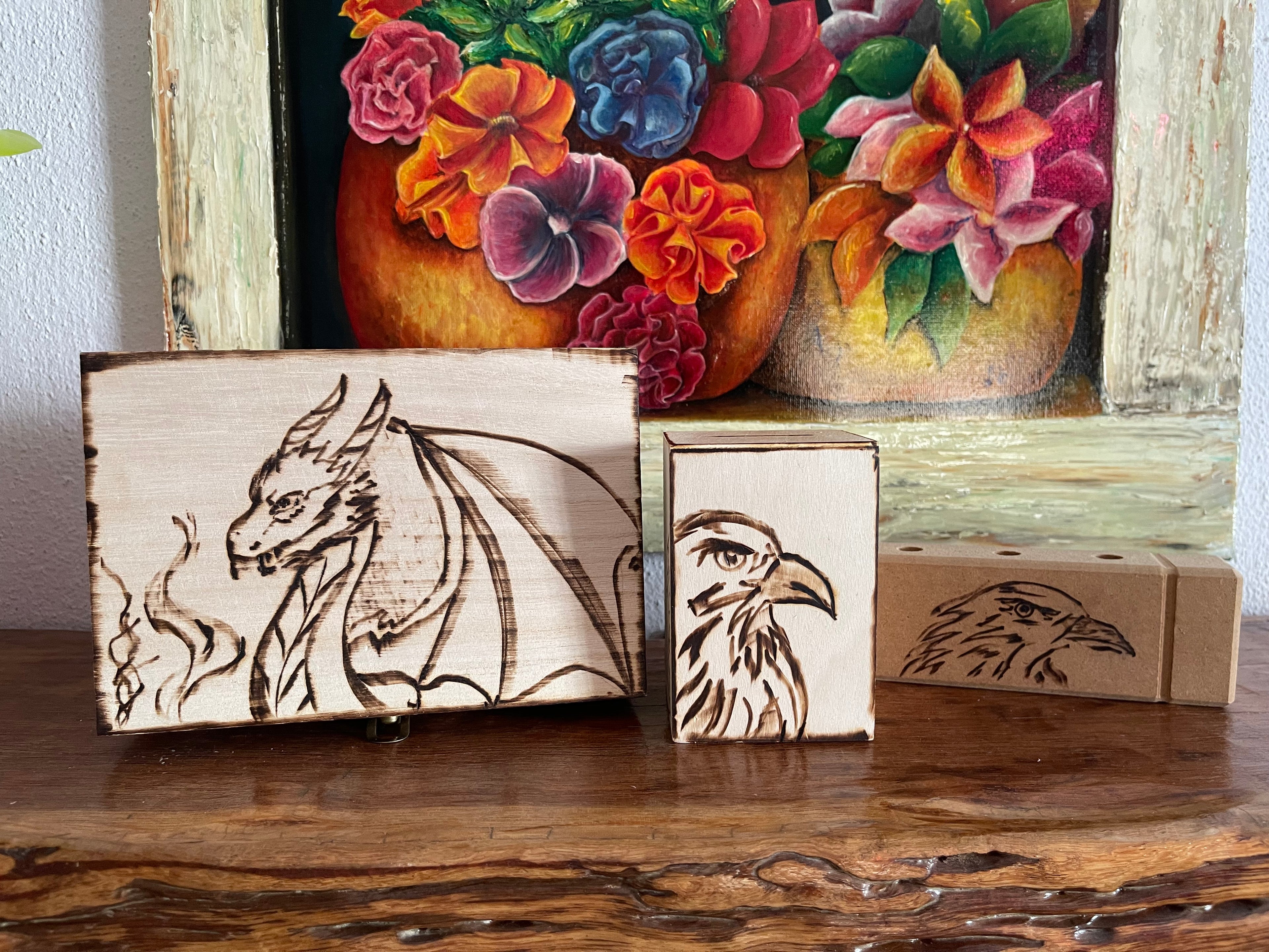 Wooden Box Pencil Case Money Box