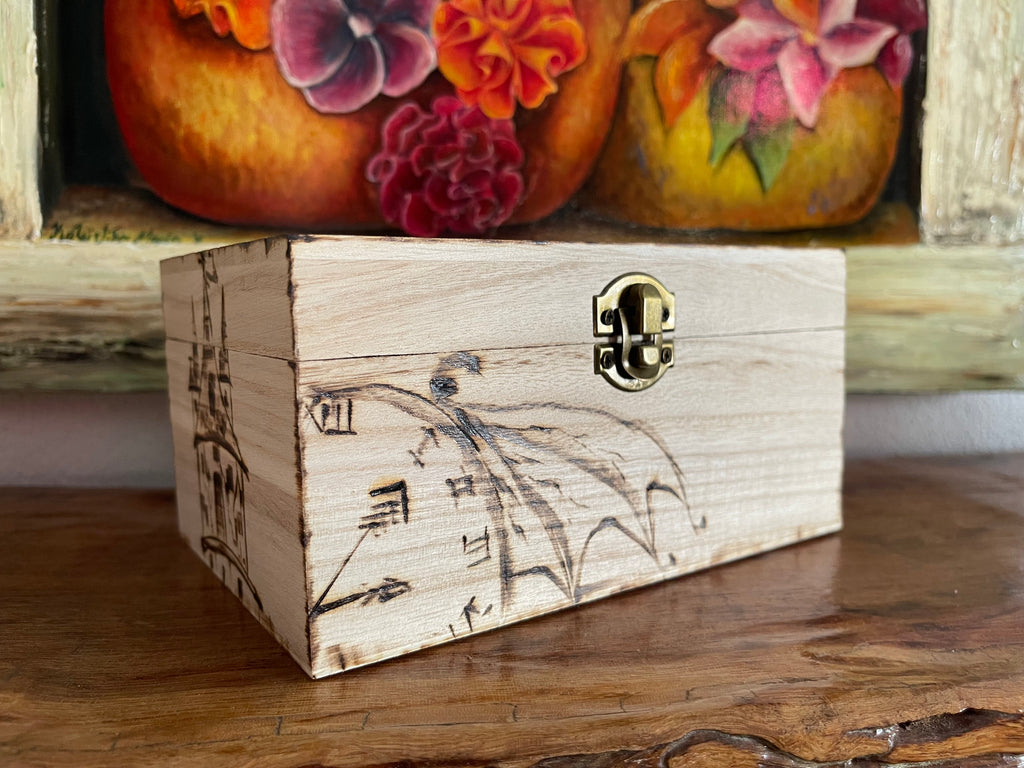 Wooden Box Pencil Case Money Box