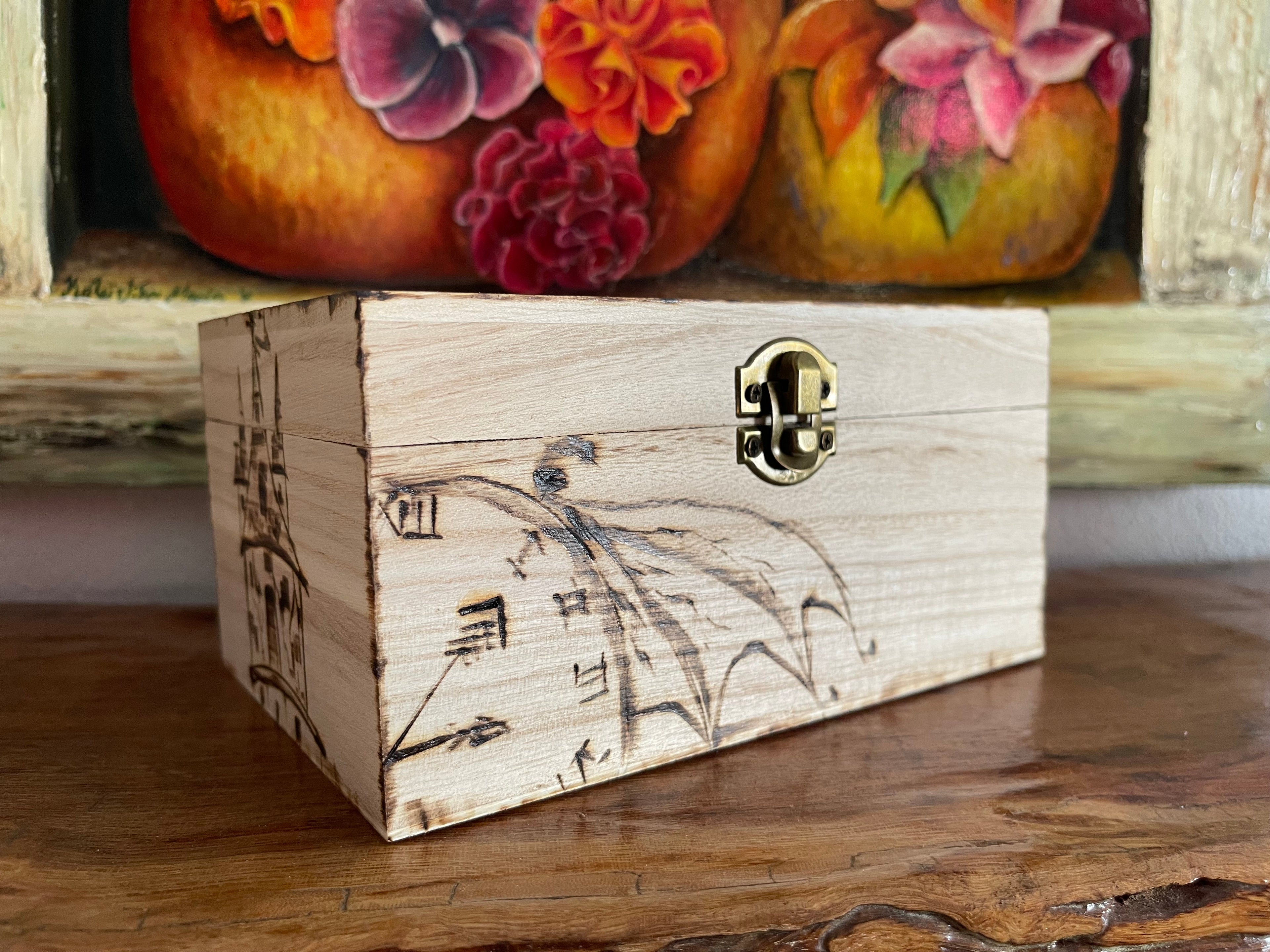 Wooden Box Pencil Case Money Box