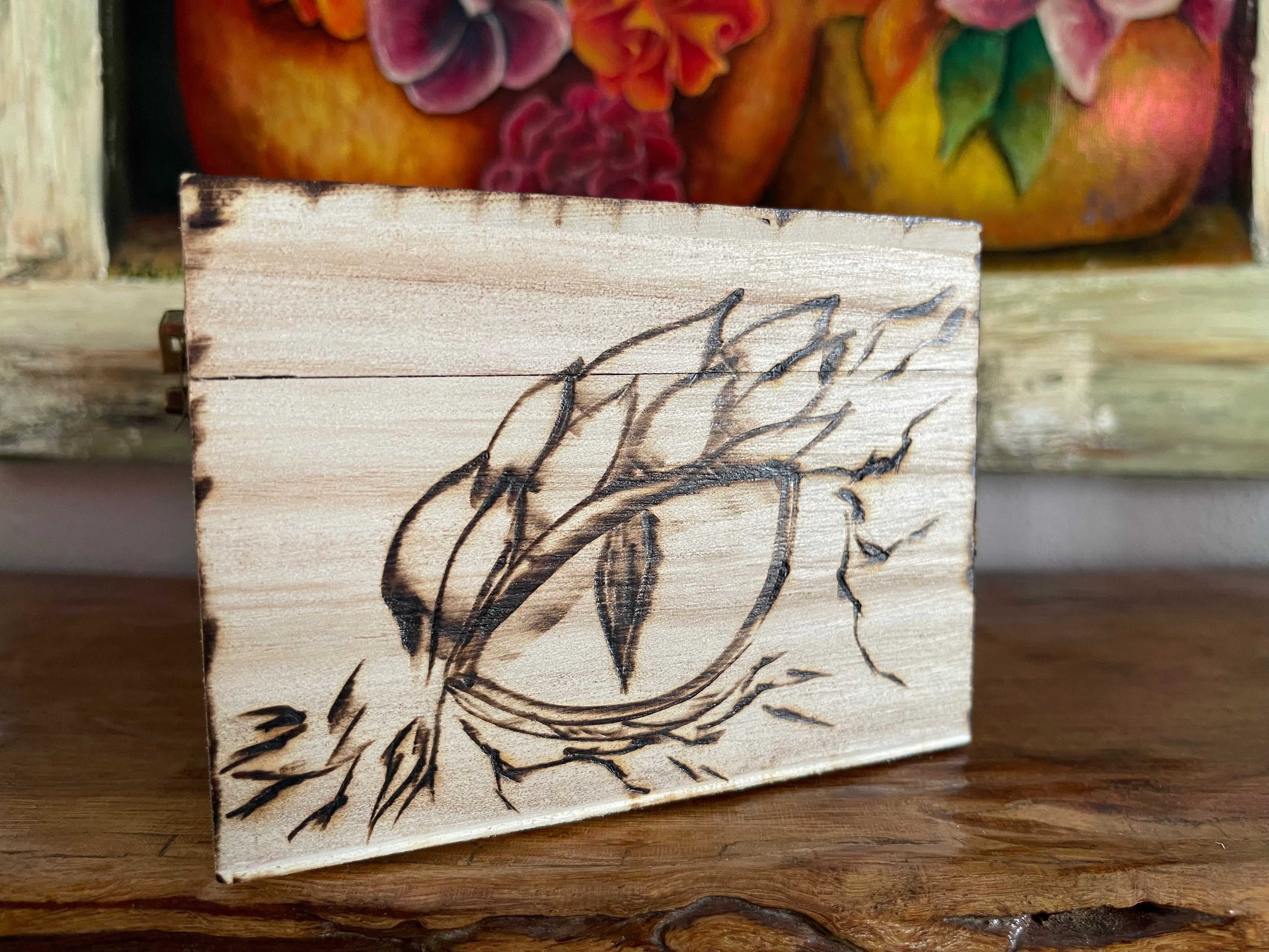 Wooden Box Pencil Case Money Box