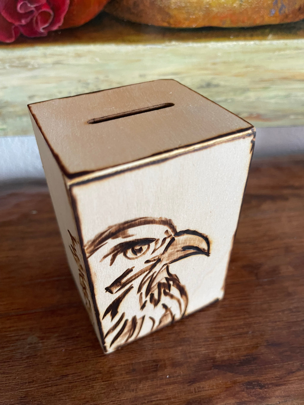 Wooden Box Pencil Case Money Box