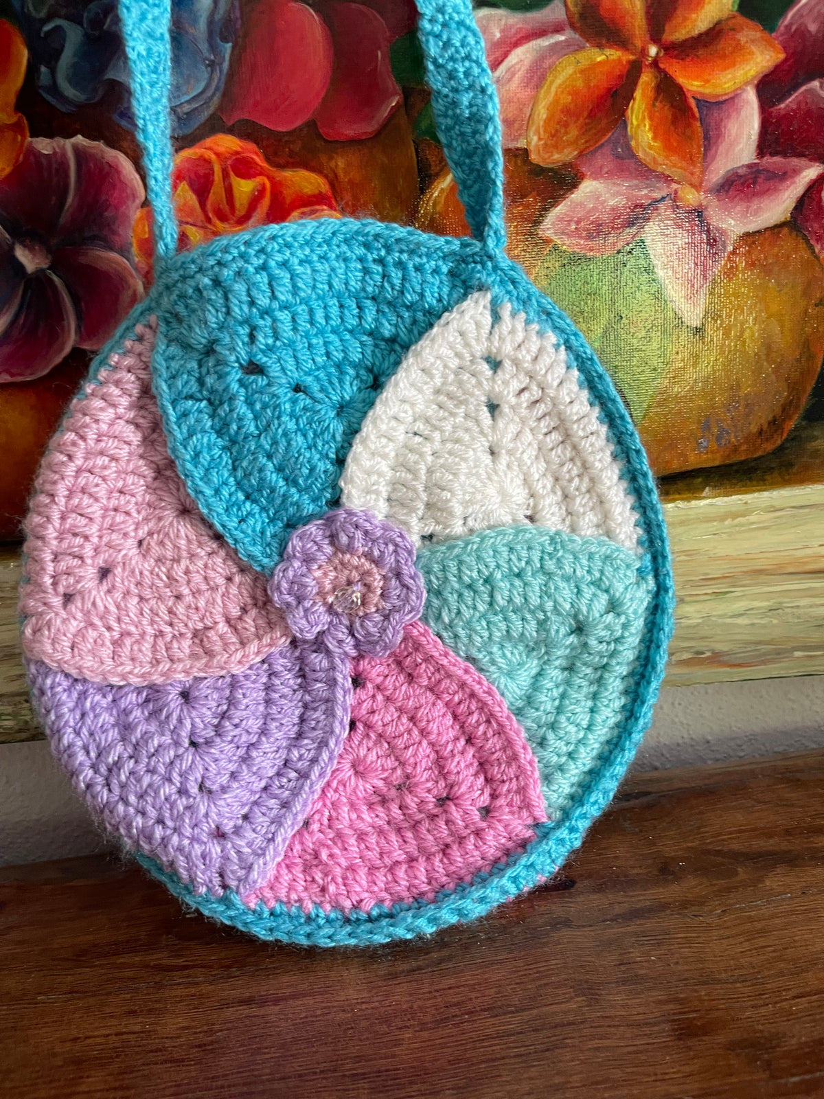 Handmade Knitted Slippers And Bag