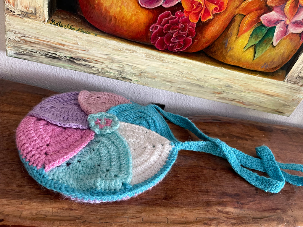 Handmade Knitted Slippers And Bag