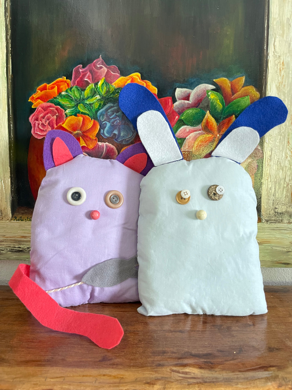 Handmade Pillows Dog And Cat