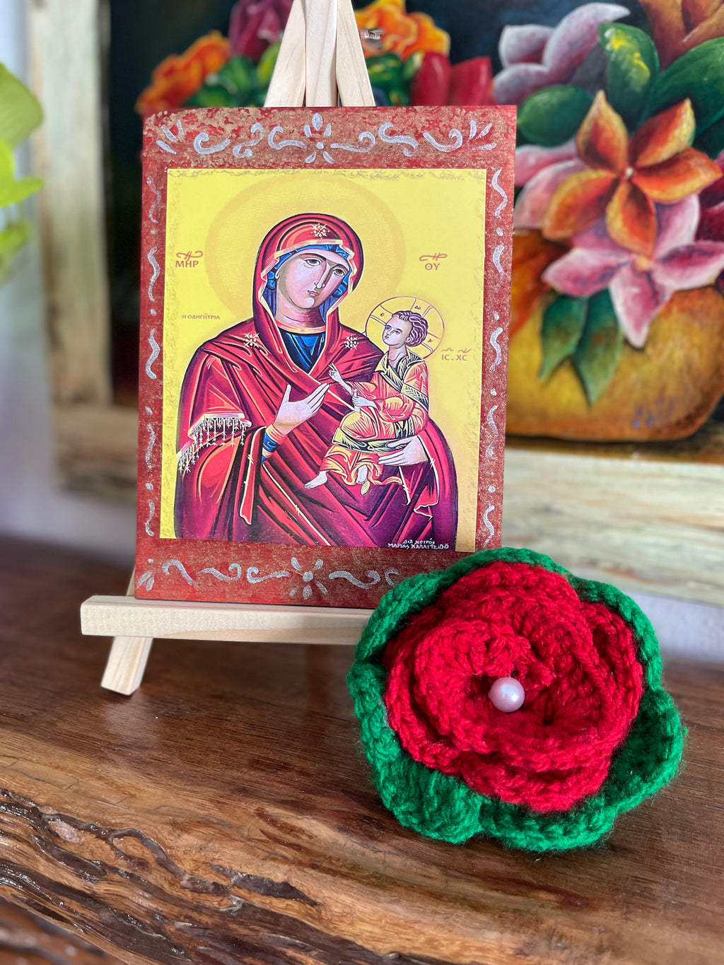 Byzantine Iconograhpy Mother Mary With Jesus