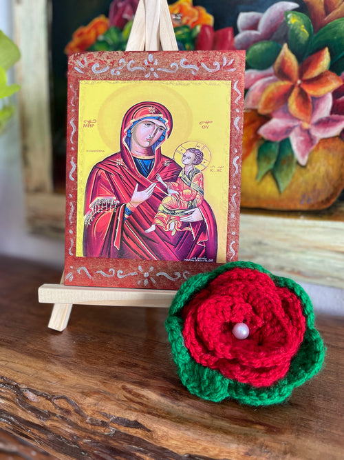 Byzantine Iconograhpy Mother Mary With Jesus