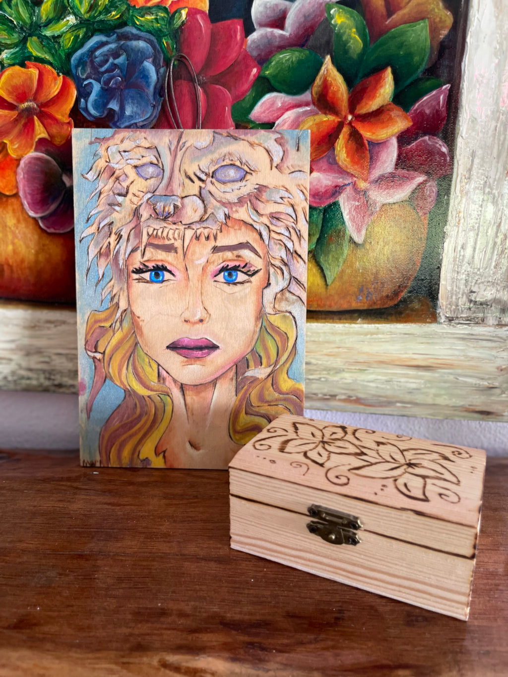 Wooden Art Decor Wolf