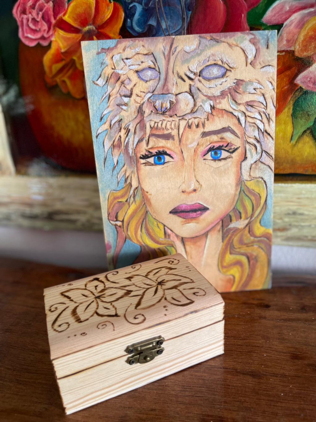 Wooden Art Decor Wolf