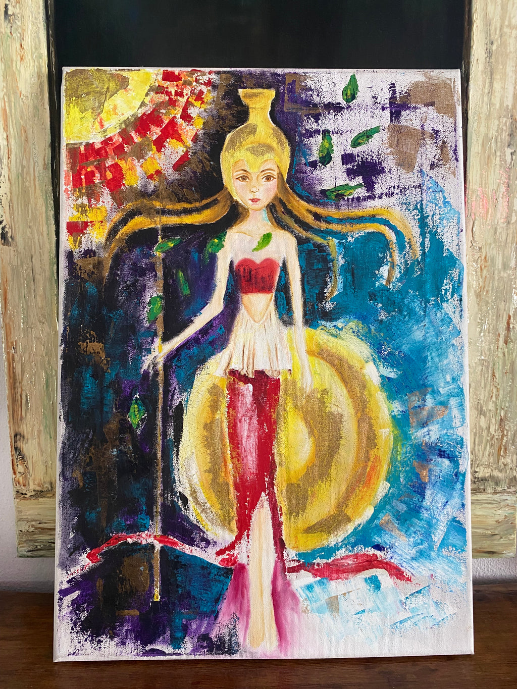 Athena Oil Painting