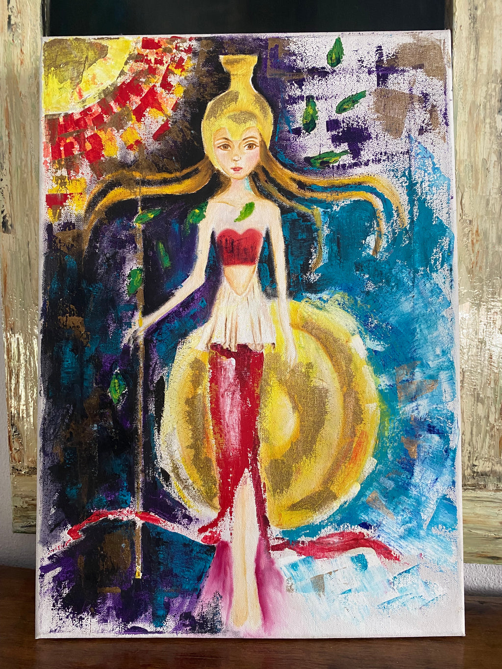 Athena Oil Painting