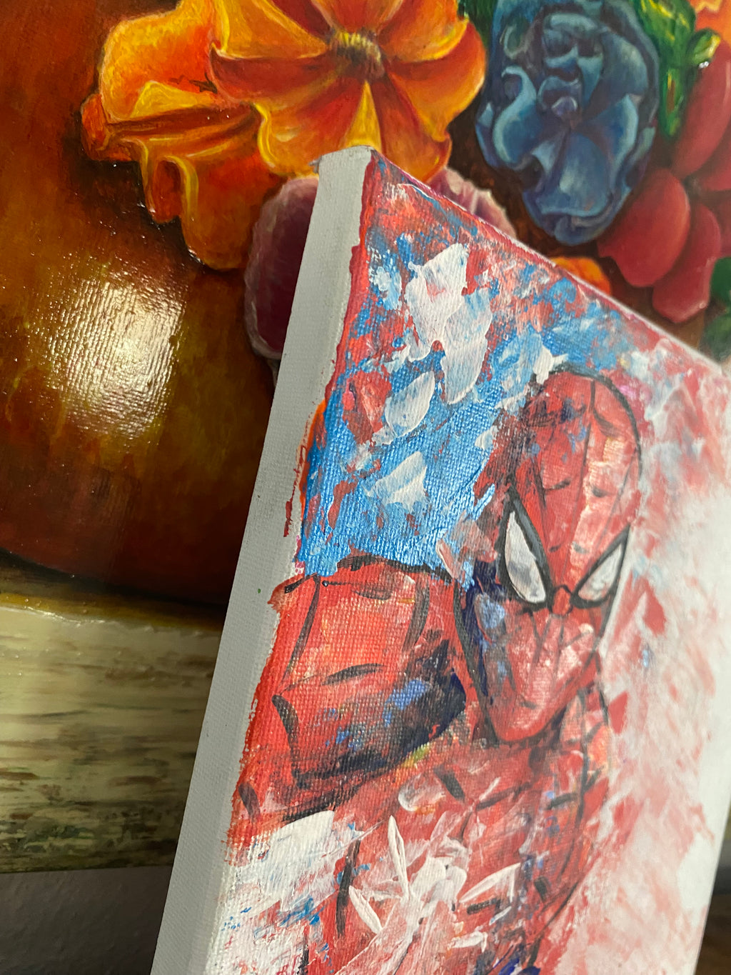 Spiderman Acrylic Painting Wall Art