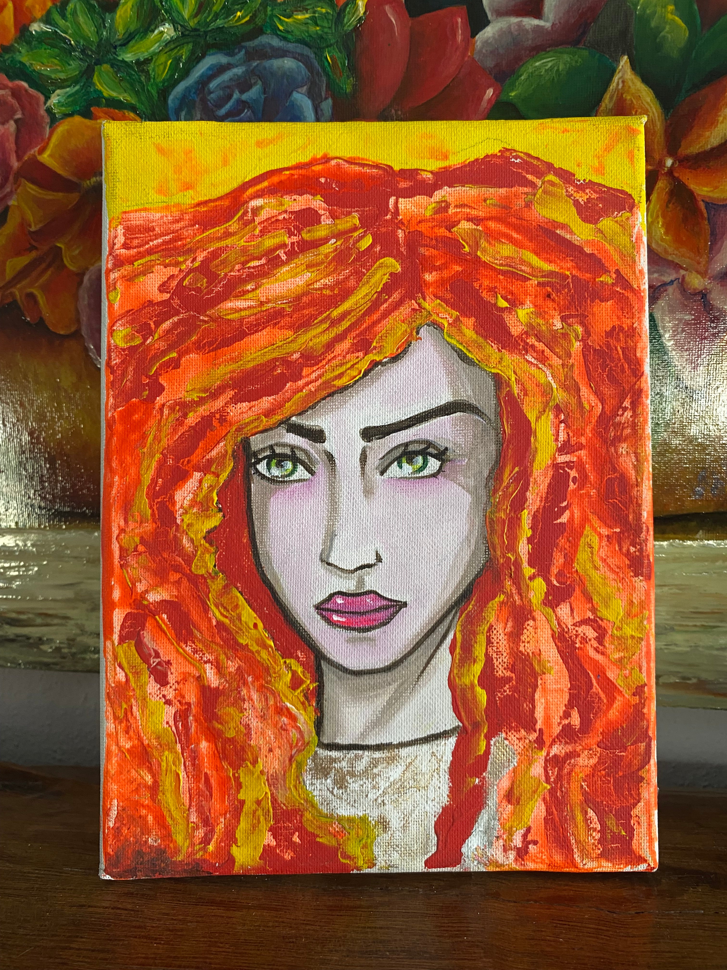 DC Heroes Phoenix Painting Wall Art