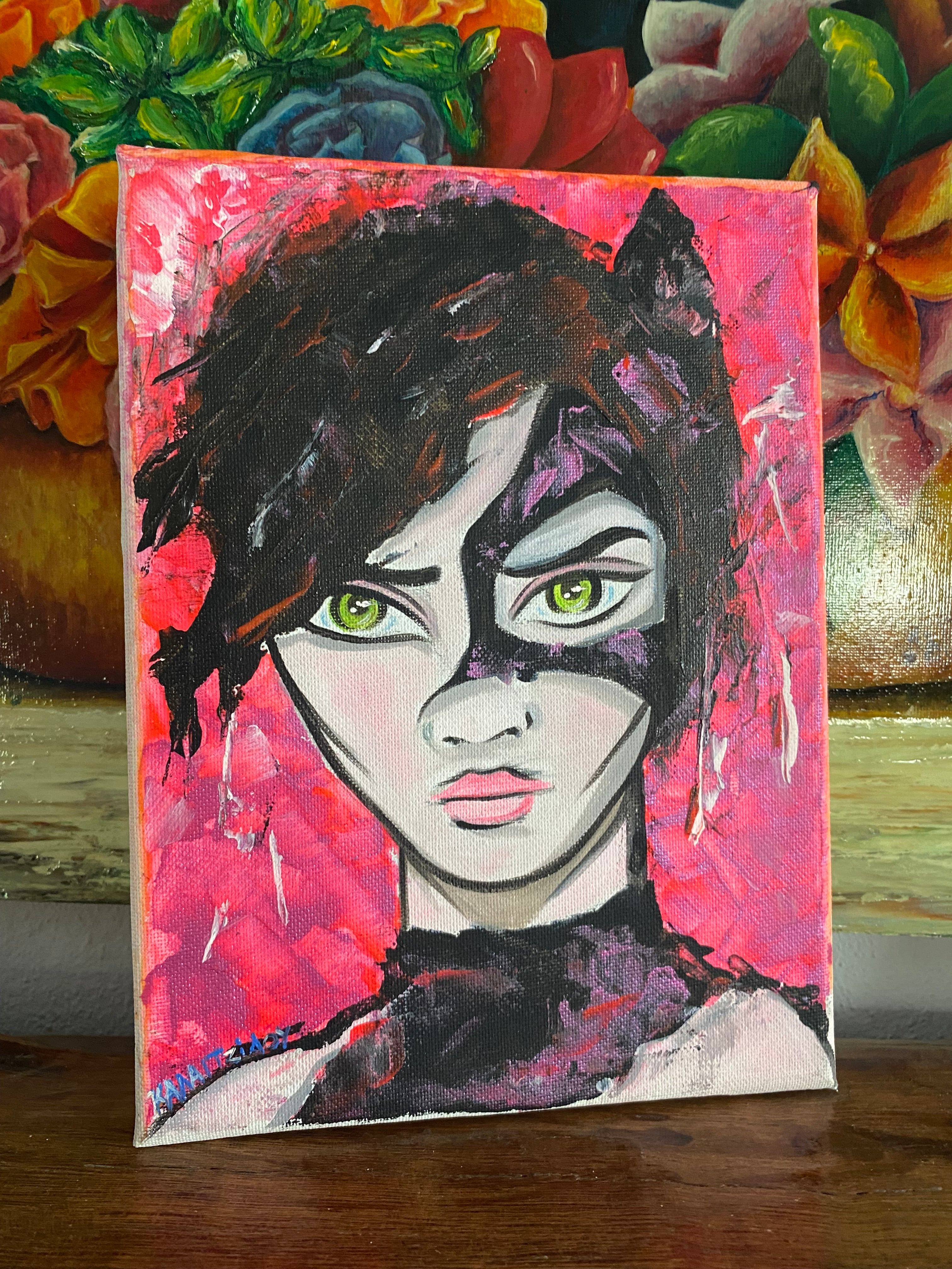 DC Heroes Catwoman Painting Wall Art