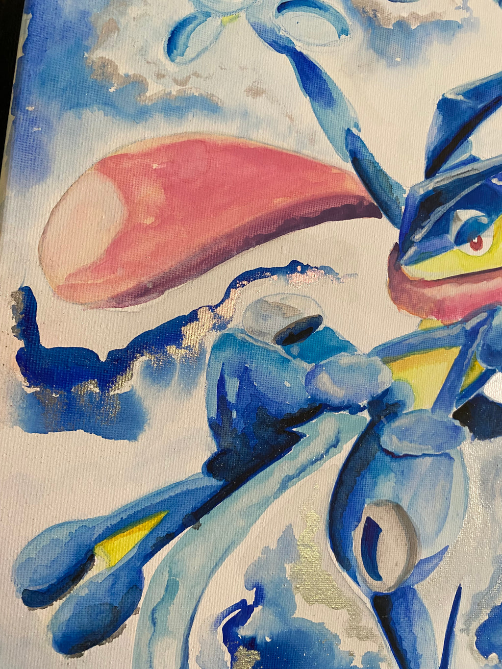 Handmade Wall Watercolour Art Pokemon Greninja