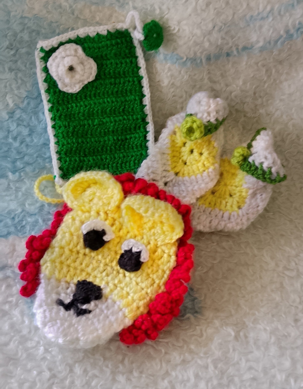 Handmade Lion Purse Pouch  Baby Booties