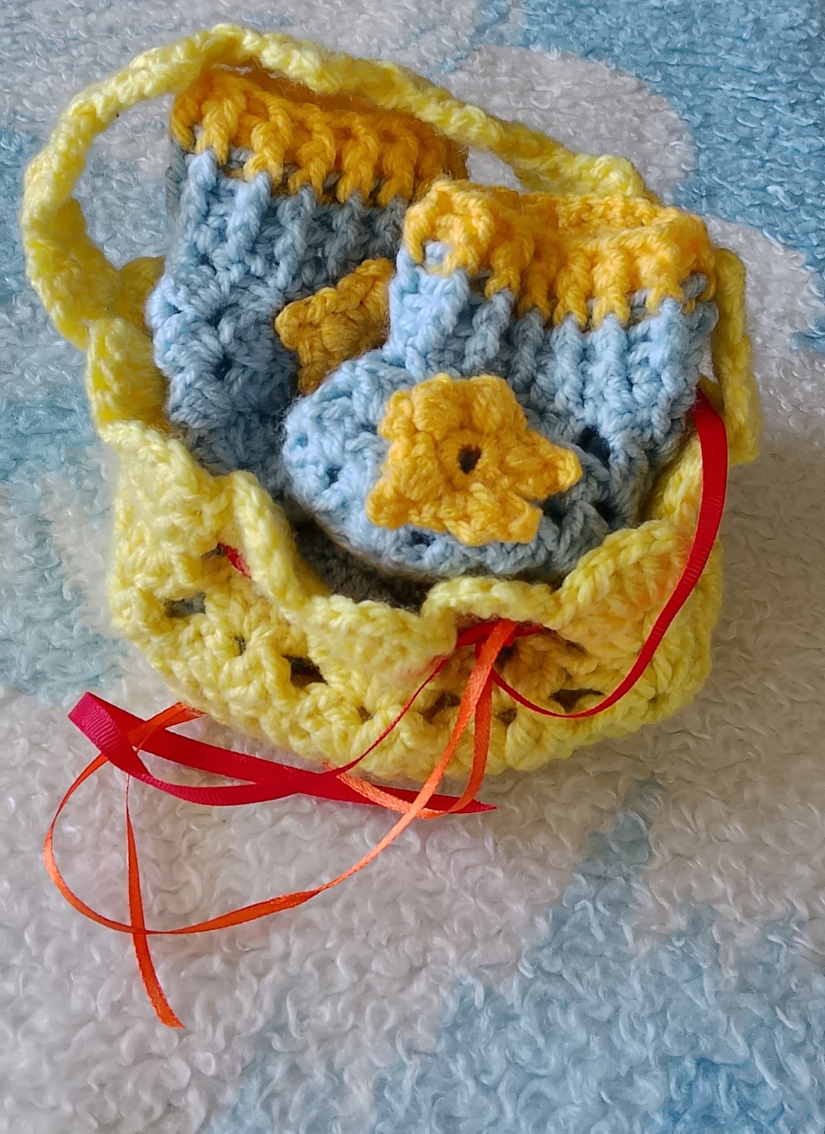 Baby Beanie Cozy Booties And  Storage Basket.