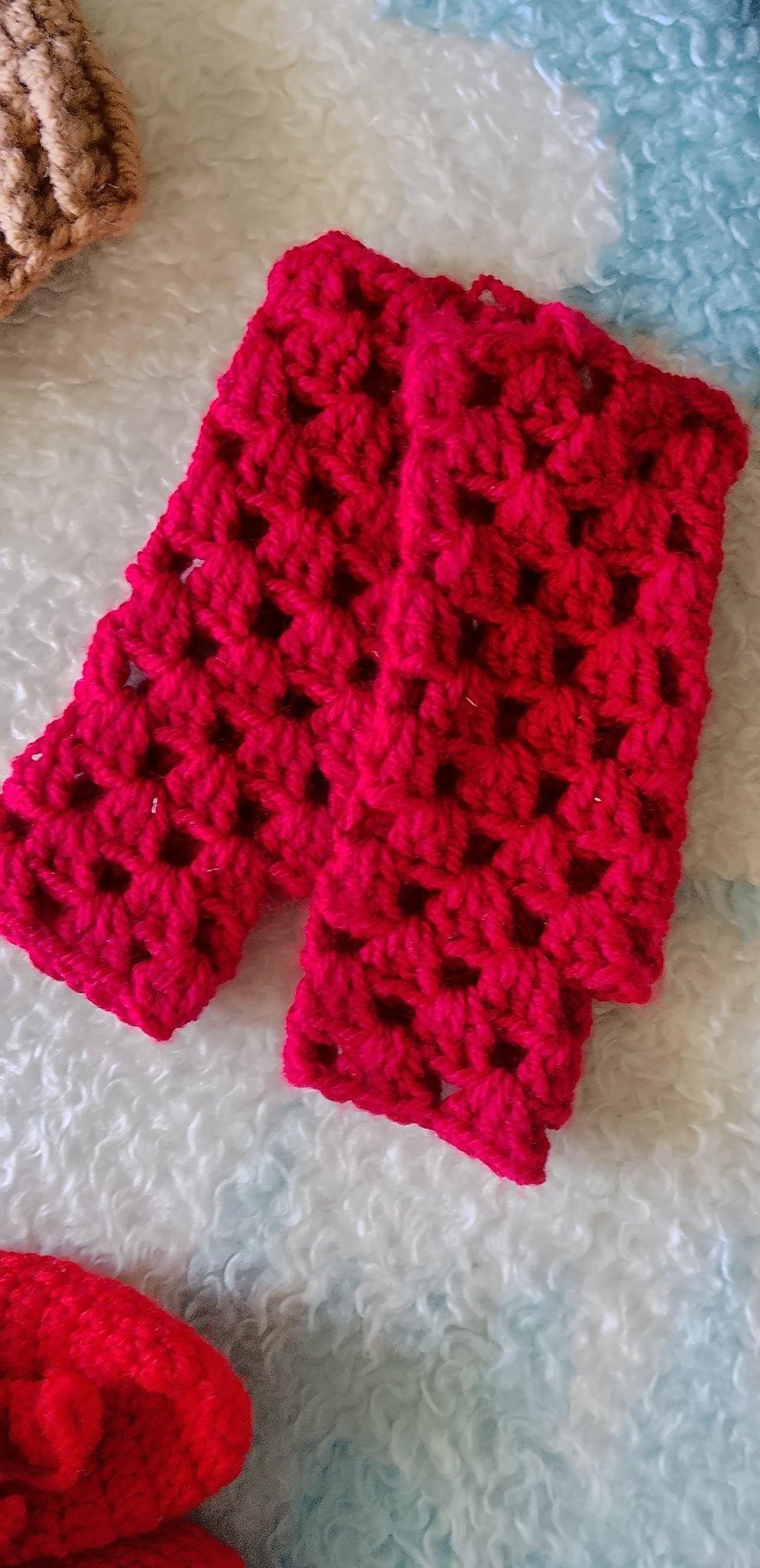 Handmade Baby Knitted Beanie Arm Warmers And Booties