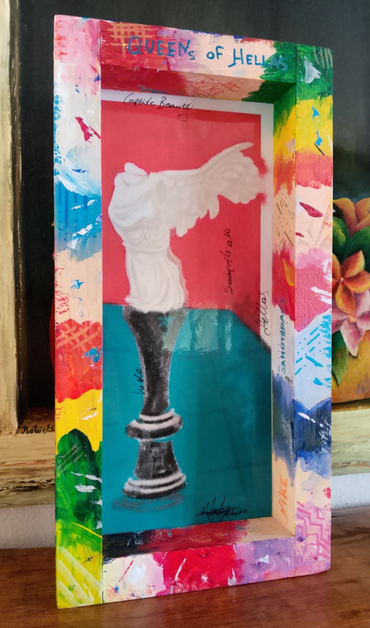 Pop Art Digital Paintings. Wall  Art.   — Aphrodite Of Milos And Nike Of Samothrace