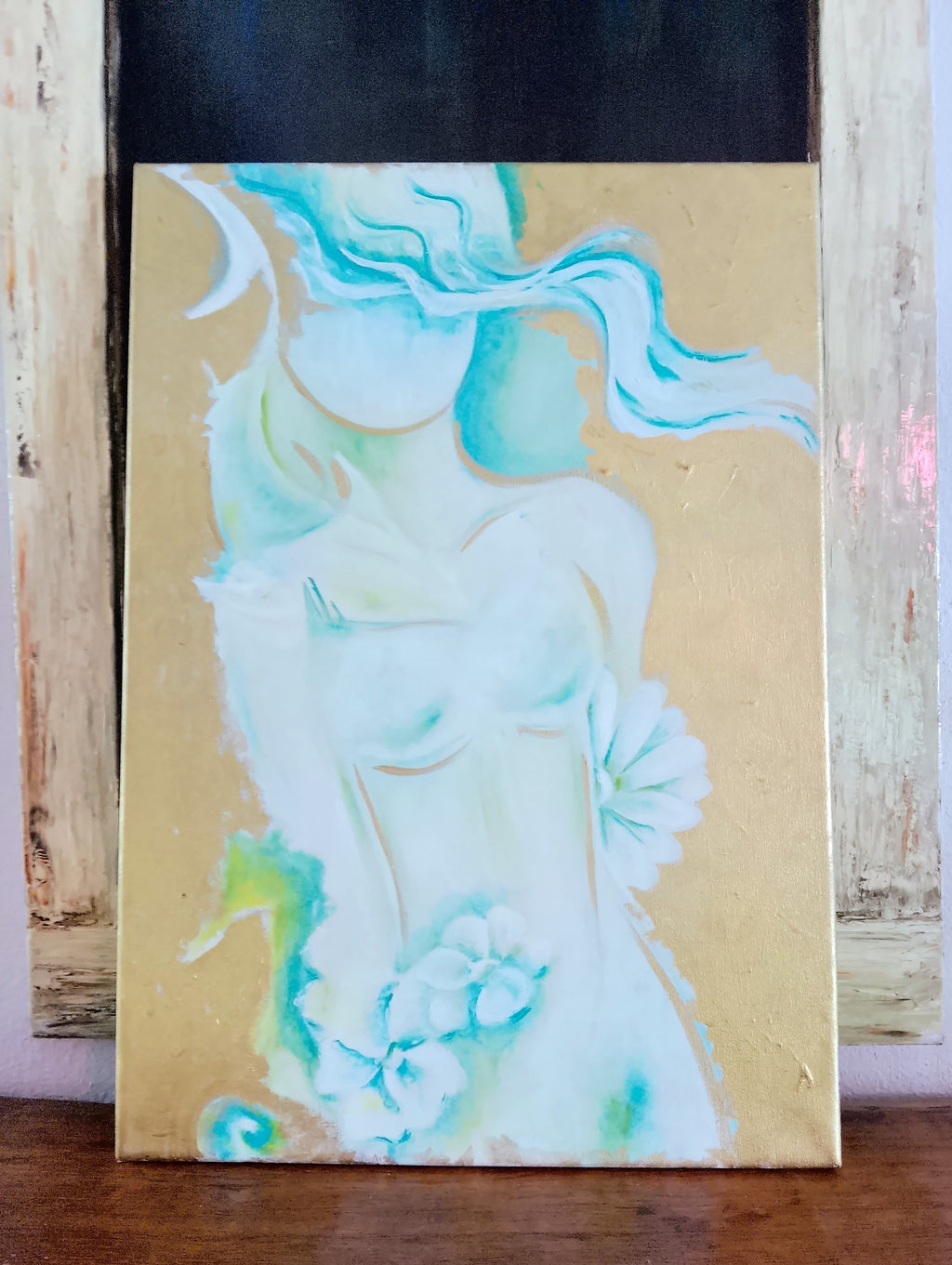 Mystical Mermaid — Handmade Oil Painting