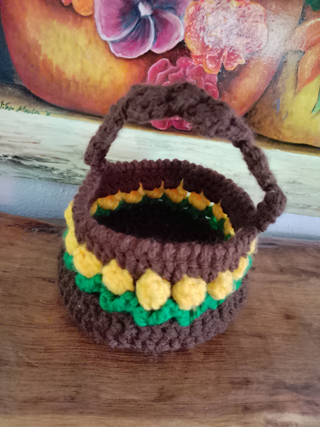 Handmade Set Basket And Beanie