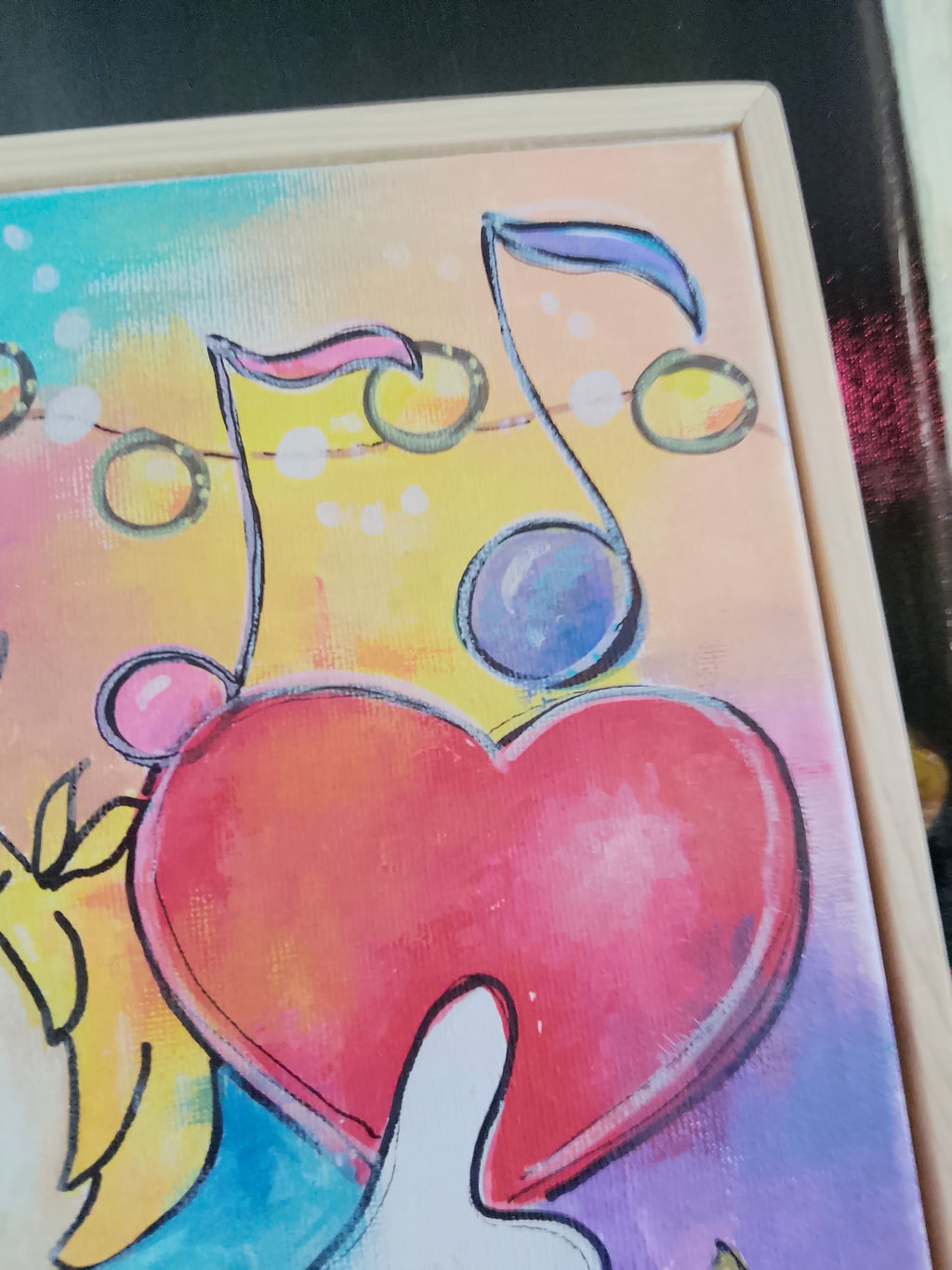 Handmade Pop Art Painting - Sweet Angel