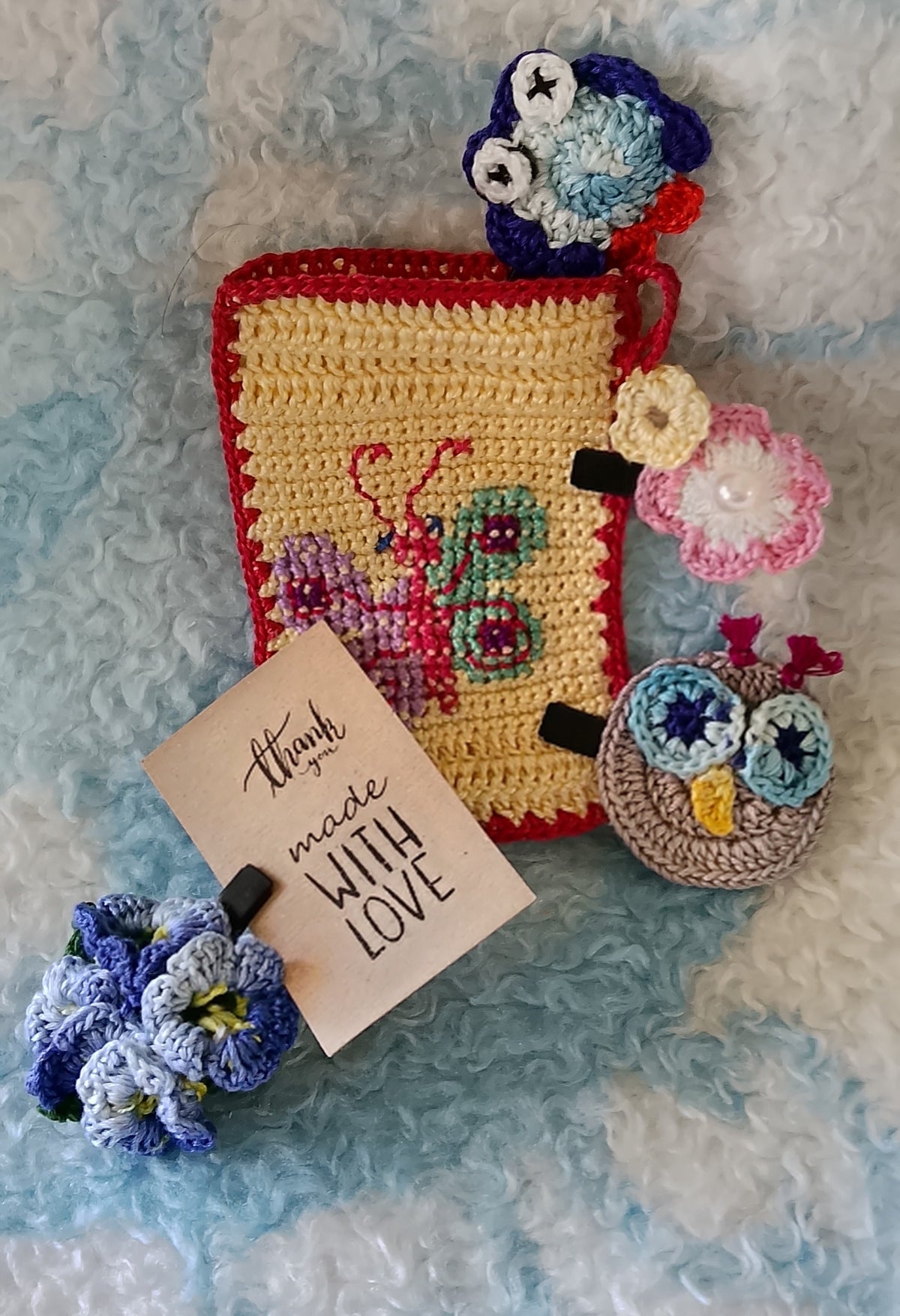 Handmade Pouches And Hair Clips