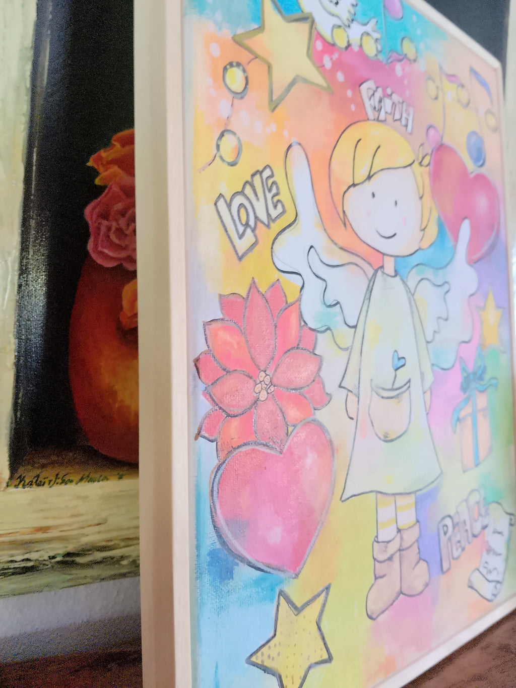 Handmade Pop Art Painting - Sweet Angel