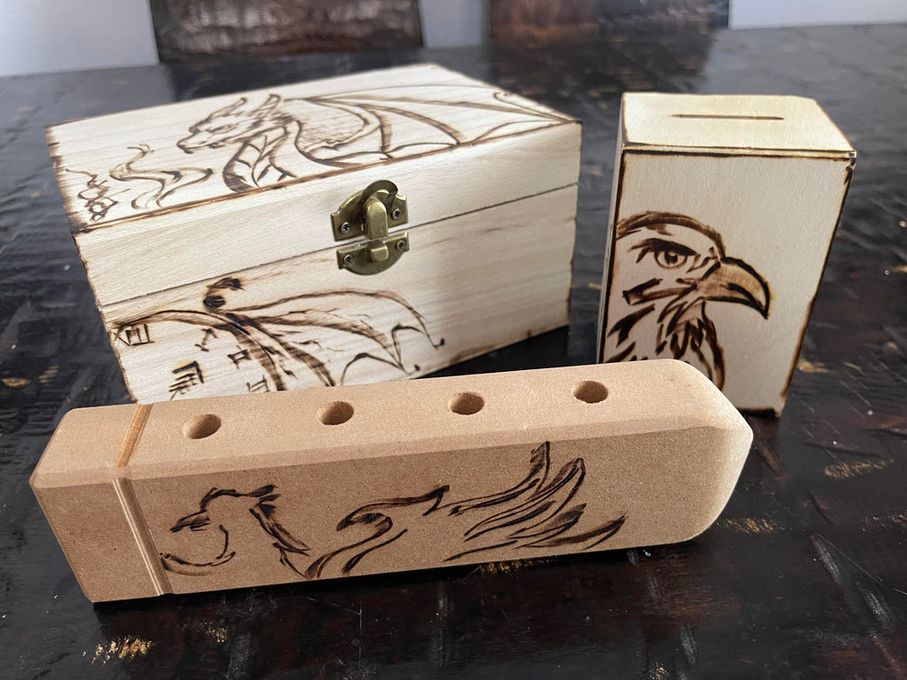 Wooden Box Pencil Case Money Box