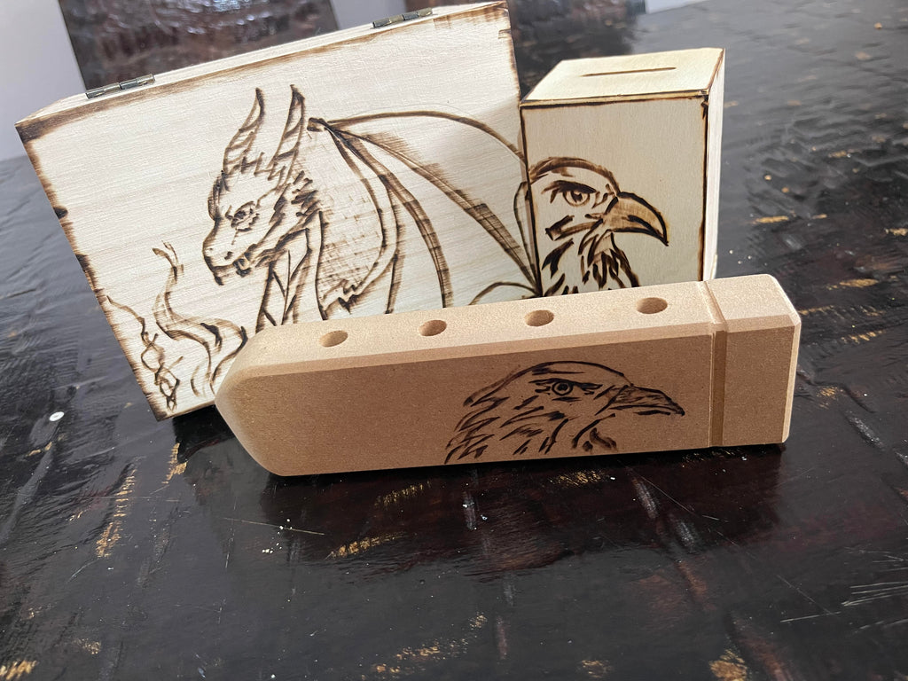 Wooden Box Pencil Case Money Box